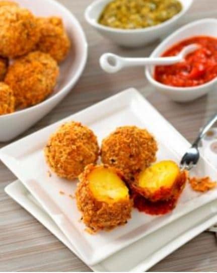 Parmesan panko potato balls